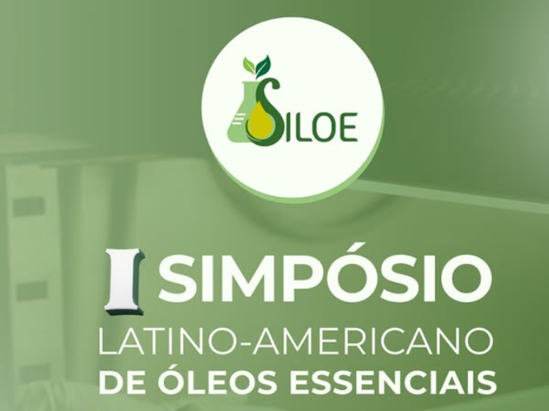 Logo do Siloe em verde com desenho de erlenmeyer com folhas saindo do topo e gota de óleo escorrendo. 
