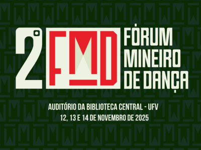 Imagem ilustrativa com logo do Fórum Mineiro de Dança. 