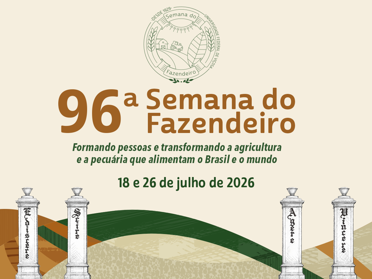Cartaz de divulgação da Semana do Fazendeiro. 